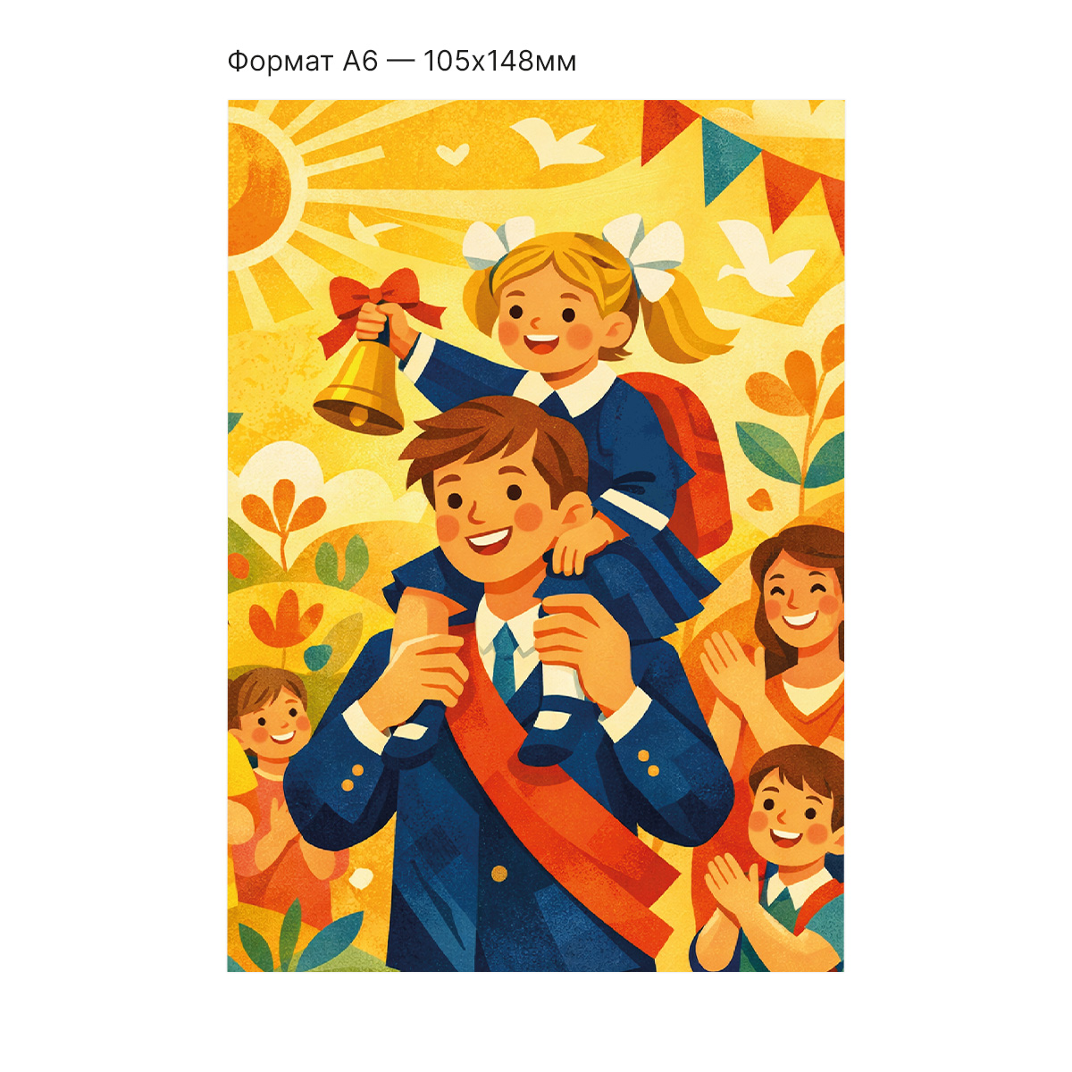 Интерактивная открытка с NFC "До свидания, школа!", ISBC, арт. 006-94195