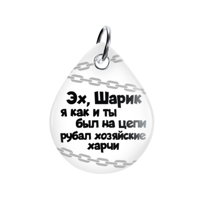 Адресник ISBC "Шарик", размер M, арт. 006-59485