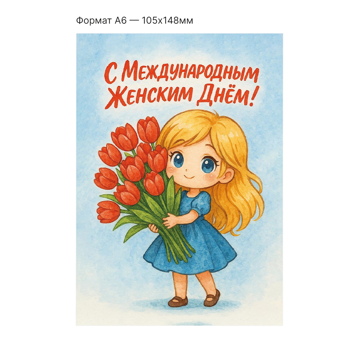 Интерактивная открытка с NFC "С международным женским днем!", ISBC, арт. 121-64883