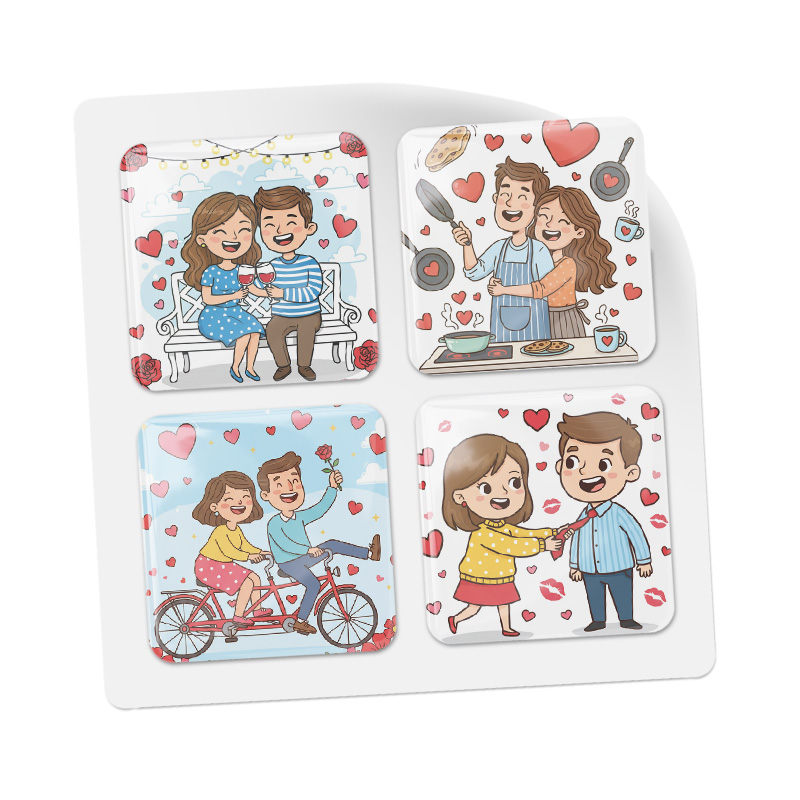 3D стикеры ISBC ко дню всех влюбленных, набор Любовь в деталях