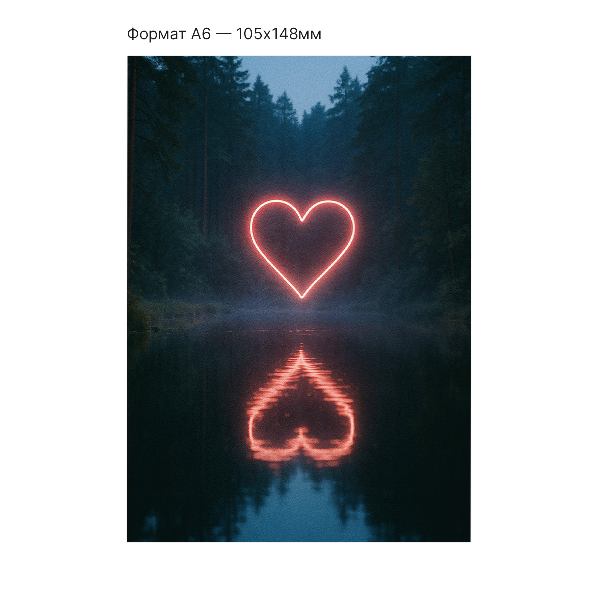 Интерактивная открытка с NFC "Отражение любви", ISBC, арт. 121-64483