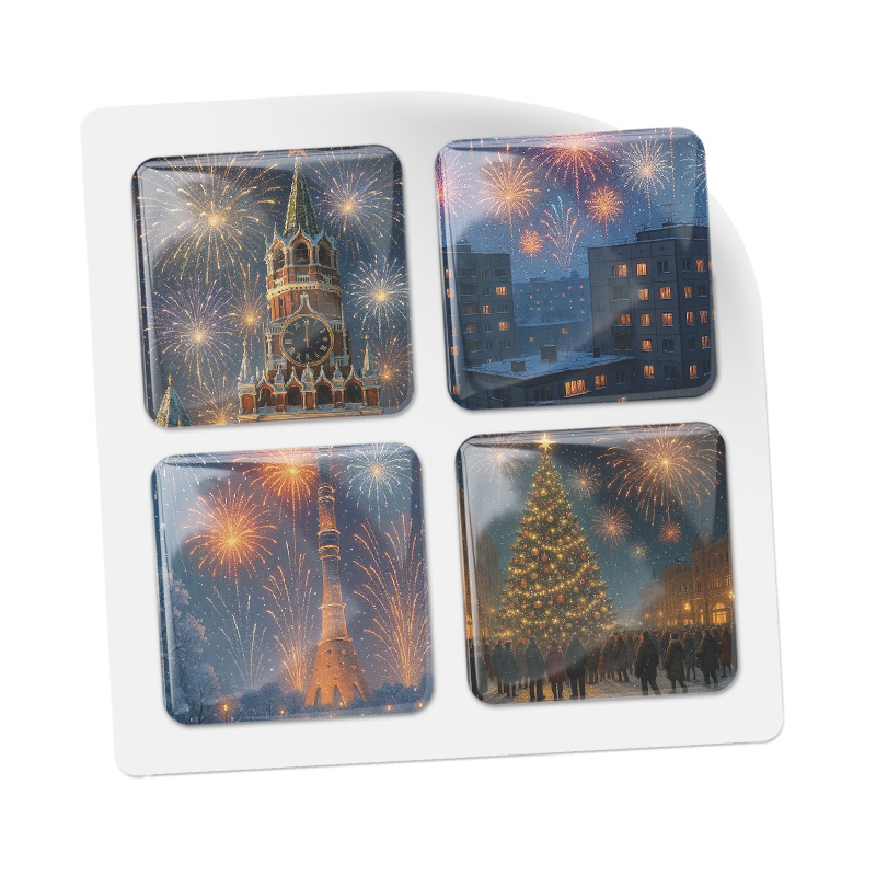 3D стикеры ISBC Новогодняя Москва