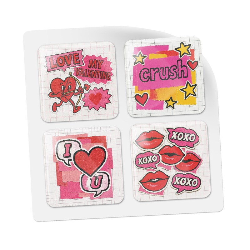 3D стикеры ISBC ко дню всех влюбленных, набор Любовный вайб