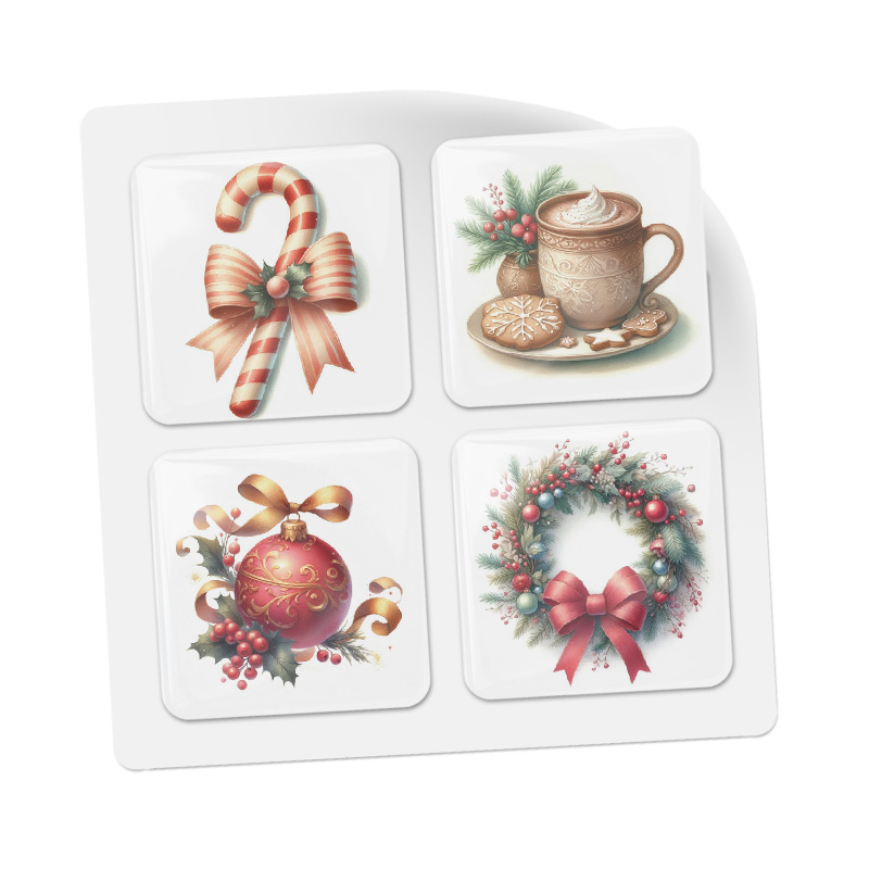 3D стикеры ISBC к Новому году, набор Волшебство зимних праздников