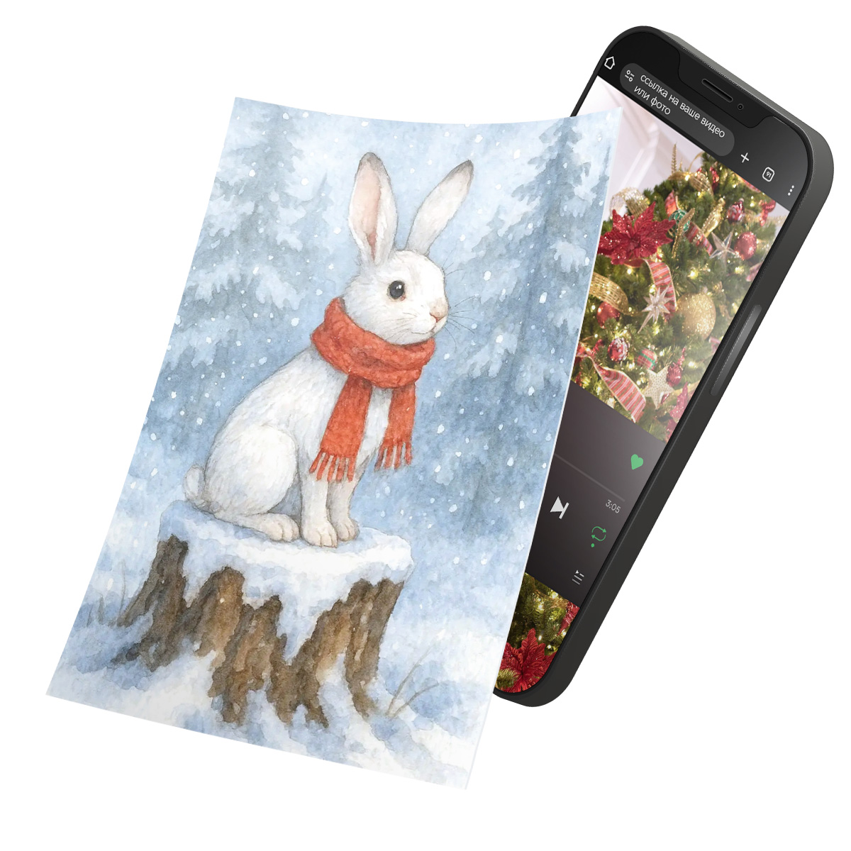 Интерактивная открытка с NFC "Лесные жители; Заяц", ISBC, арт. 121-62857