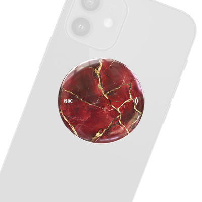 NFC-визитка ISBC "Бордовый мрамор", стикер, арт. 006-58453