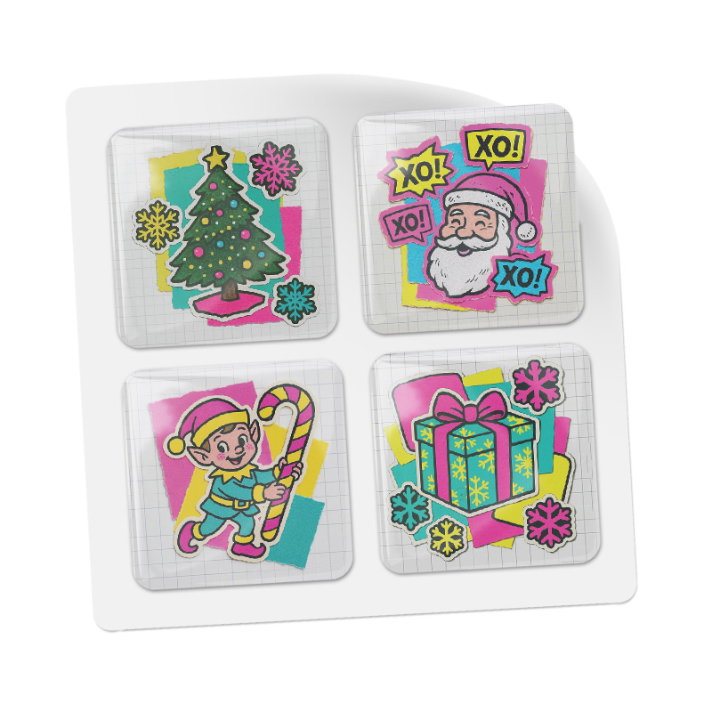 3D стикеры ISBC к Новому году, набор Скоро каникулы!