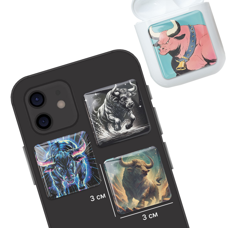 3D-стикеры ISBC "Знаки зодиака; Телец", 4 шт., арт. 006-57244 3D-стикеры ISBC "Знаки зодиака; Телец", 4 шт., арт. 006-57244