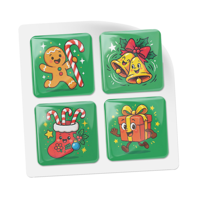 3D стикеры ISBC к Новому году, набор Чудеса под ёлкой