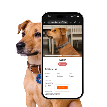 Адресник ISBC "Милота и кости", размер L, арт. 006-57020