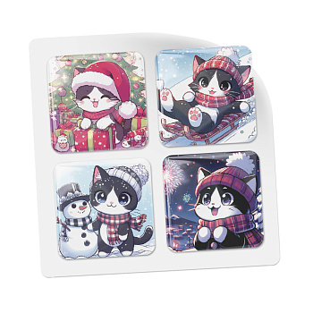 3D-стикеры ISBC "Новогодние зверушки; Коша", 4 шт., арт. 006-57840