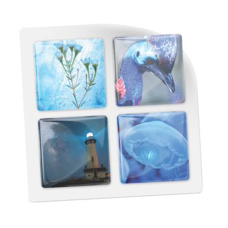 3D-стикеры ISBC "Оттенки синего", 4 шт., арт. 006-50774