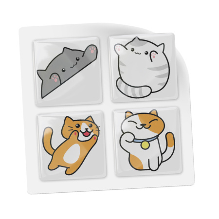 3D-стикеры ISBC с няшными котиками