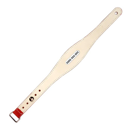 Браслет кожаный с функционалом карты «Тройка», красный, арт. 006-21004