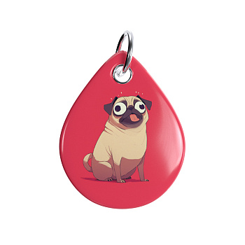 Адресник ISBC "Мопс", размер M, арт. 006-56934