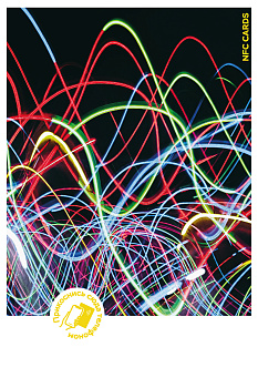 Интерактивная открытка NFC CARDS "Mood; Neon", арт. 121-24504