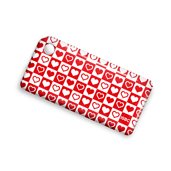 Брелок ISBC с функционалом карты "Тройка" "Сердечки" арт. 121-26506