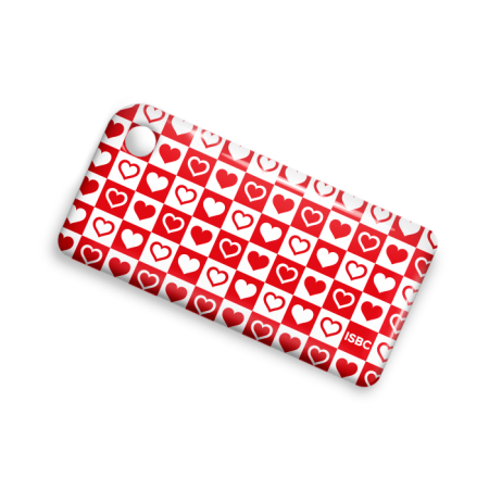 Брелок ISBC с функционалом карты "Тройка" "Сердечки" арт. 121-26506 Брелок ISBC с функционалом карты "Тройка" "Сердечки" арт. 121-26506