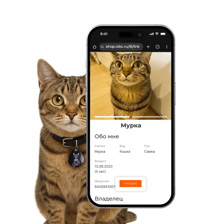 Адресник ISBC "Неземной", размер M, арт. 006-56940