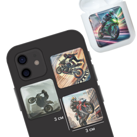 3D-стикеры ISBC для мужчин, набор Стритфайтер