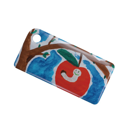 Брелок ISBC с функционалом карты "Тройка" "Детские рисунки; Яблоко" арт. 121-45674