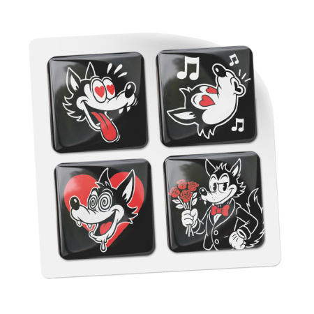 3D стикеры ISBC ко дню всех влюбленных, набор Очумелая любовь