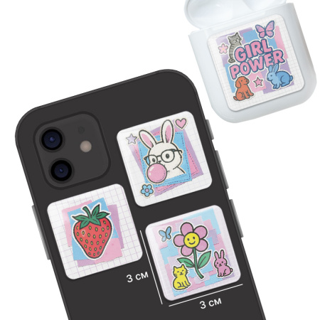 3D стикеры ISBC для девушек Girl Power