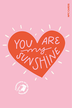 Интерактивная открытка NFC CARDS "Love; You are my sunshine" арт. 121-24490