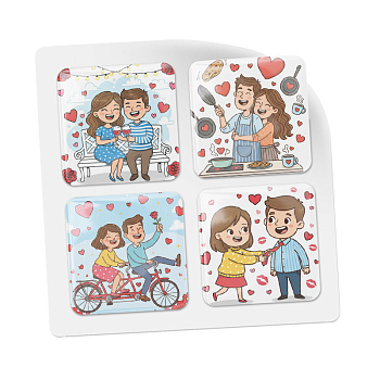 3D стикеры ISBC ко дню всех влюбленных, набор Любовь в деталях