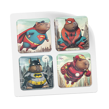 3D-стикеры ISBC c капибарами, набор Супер-капибары