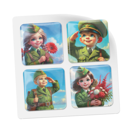 3D-стикеры ISBC ко Дню победы, набор Улыбки победы