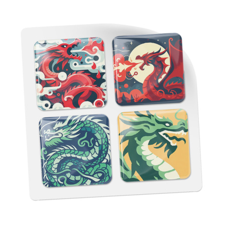 3D-стикеры ISBC с крутыми драконами