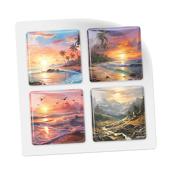 3D-стикеры ISBC с закатом солнца