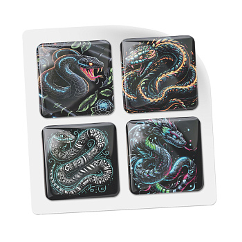 3D-стикеры ISBC "Змеи; Неон", 4 шт., арт. 006-57936