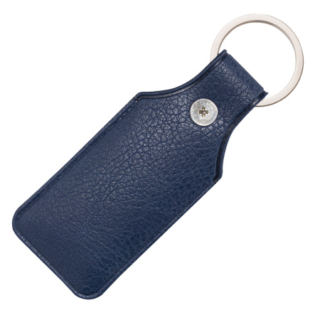 Чехол для брелока «Тройка», ключа домофона ПИК, экокожа Desert, темно-синий