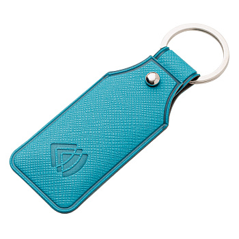 Чехол для карты брелока «Тройка» бирюзовый – купить