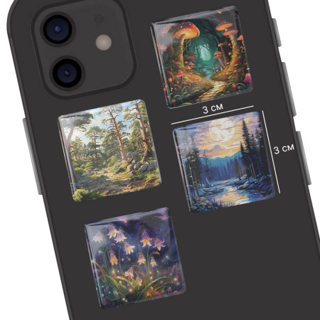 3D-стикеры ISBC с лесным пейзажем