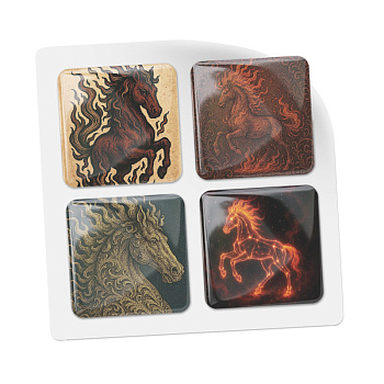 3D стикеры ISBC к Новому году, набор Огненная лошадь: Вдохновение
