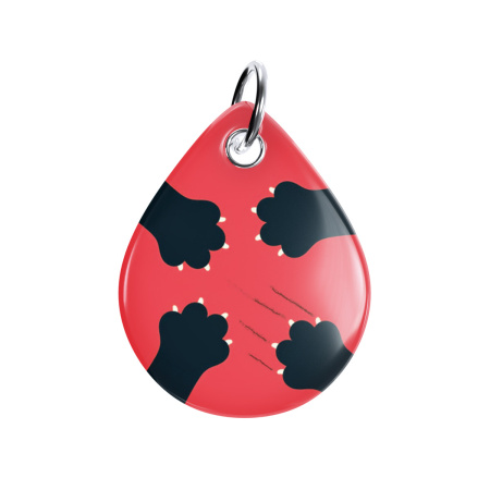 Адресник ISBC "4 лапы", размер M, арт. 006-59475