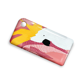 Брелок ISBC с функционалом карты "Тройка" "Городские джунгли; Какаду" арт. 121-21236