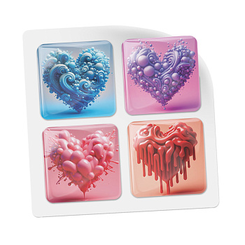 3D стикеры ISBC на телефон про любовь, сердечки