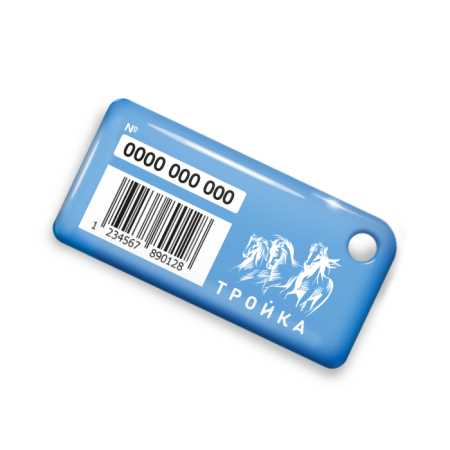 Брелок ISBC с функционалом карты "Тройка" "Котики" арт. 121-26504