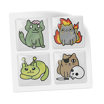 3D-стикеры ISBC со странными котиками