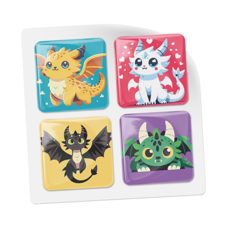 3D-стикеры ISBC – серия Драконы, набор Милый дракон 3D-стикеры ISBC с милым драконом