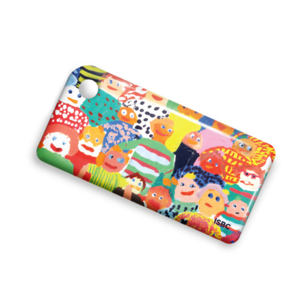 Брелок ISBC с функционалом карты "Тройка" "Детские рисунки; Люди" арт. 121-22300