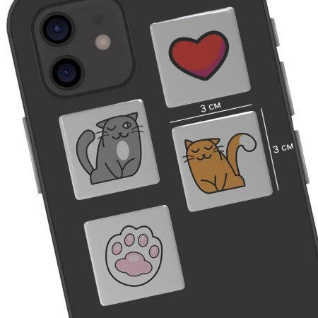 3D-стикеры ISBC с влюбленными котиками