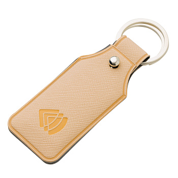 Чехол для карты брелока «Тройка» бежевый – купить