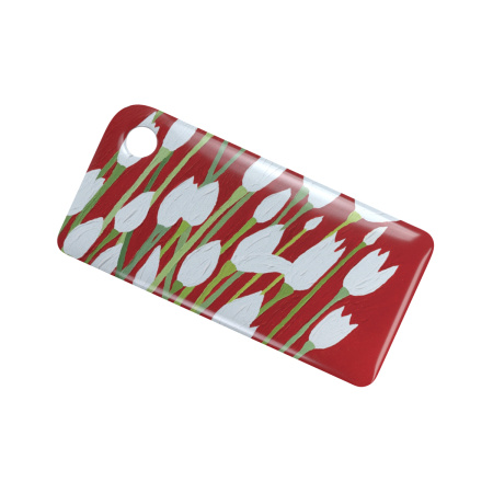 Брелок ISBC с функционалом карты "Тройка" "Городские джунгли; Белые тюльпаны" арт. 121-45714