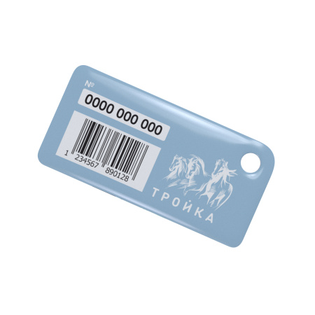 Брелок ISBC с функционалом карты "Тройка" "Городские джунгли; Диффенбахия" арт. 121-45688