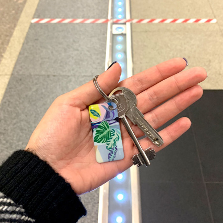 Брелок ISBC с функционалом карты "Тройка" "Городские джунгли; Диффенбахия" арт. 121-21239